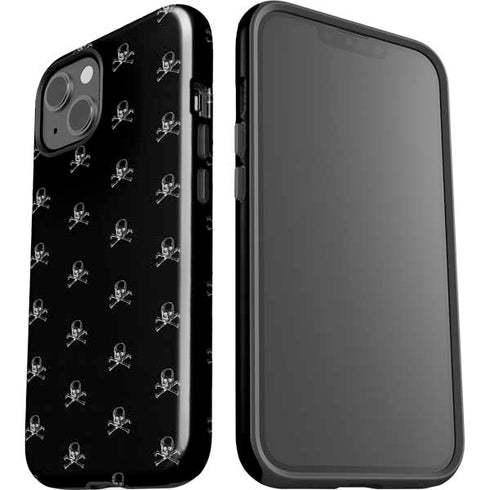 Alchemy Skull and Crossbone Pattern iPhone 15 Impact Case